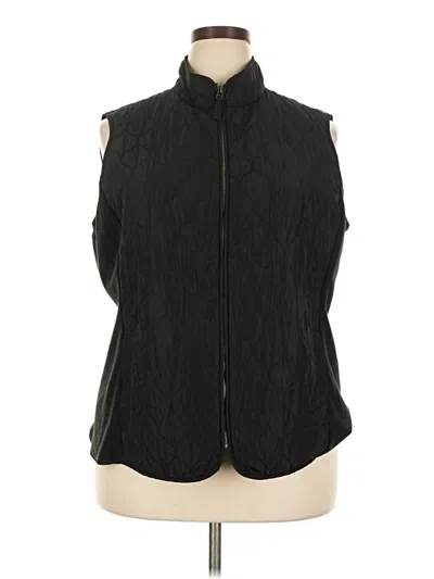 Pre-owned Talbots Outlet Vest In Black