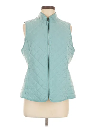 Pre-owned Talbots Outlet Vest In Blue