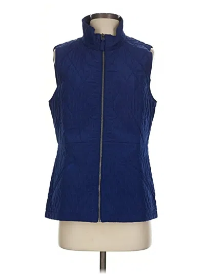 Pre-owned Talbots Outlet Vest In Blue