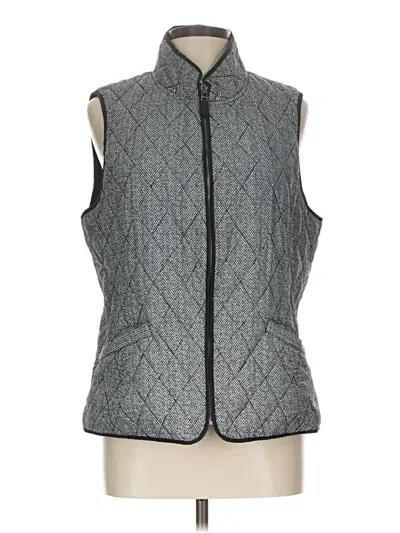 Pre-owned Talbots Outlet Vest In Gray
