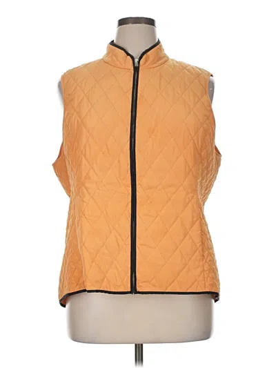 Pre-owned Talbots Outlet Vest In Orange