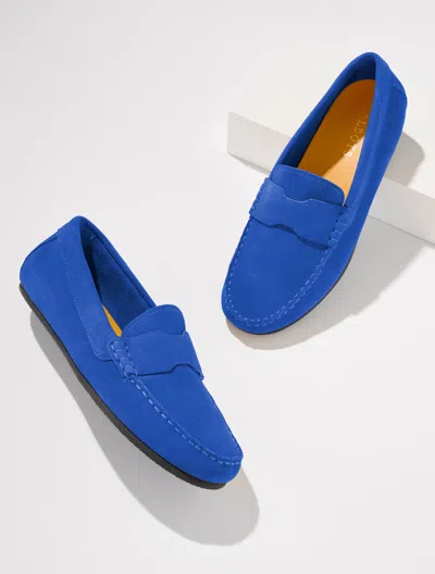 Talbots Parker Suede Moccasins Shoes - Blue Majesty - 5m