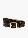 Talbots Patent Leather Tortoise Belt - Patent Tort - Xl  In Tan,black