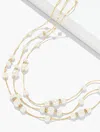 Talbots Pearl Garland Necklace - Ivory Pearl/gold - 001