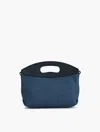Talbots Pebble Leather Chunky Straw Crossbody - Blue - 001  In Blue
