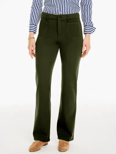 Talbots Perfect Ponte Bootcut Pants - Dark Olive - 2