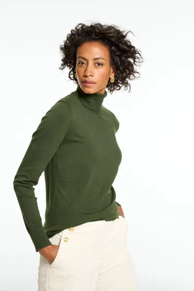 Talbots Perfect Turtleneck Top - Nori - Xs