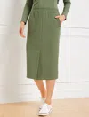 Talbots Petite - Airknit Stretch Column Skirt - Spring Moss - Large