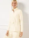 Talbots Petite - Airknit Stretch Half-zip Pullover Sweater - Ivory - Large