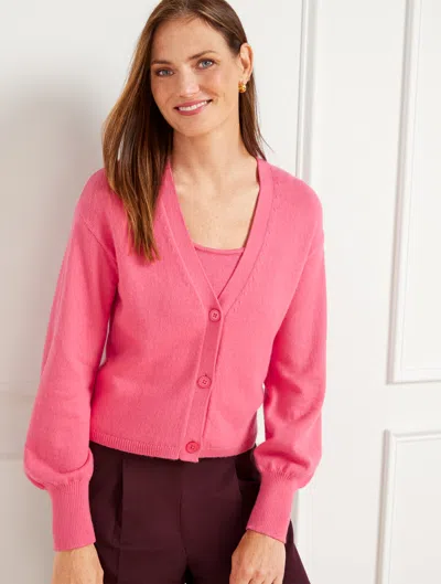 Talbots Petite - Bishop Sleeve Cardigan Sweater - Honeysuckle - Medium