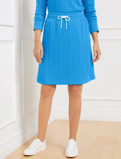 Talbots Petite - Cable Jacquard Skirt - Lakeside Blue - Xl