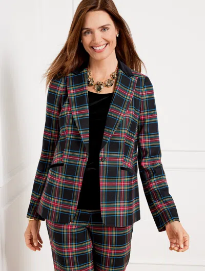 Talbots Petite - Celebrate Plaid Blazer - Black - 16