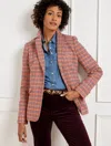 Talbots Classic Shetland Blazer - Apple Plaid - Natural - 20  In Natural