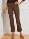 Talbots Petite - Coated Demi Boot Crop Ankle Jeans - Dark Walnut - 14  In Dark Walnut