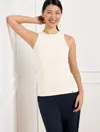 Talbots Petite - Contour Stretch Ribbedtank - Ivory - Xl