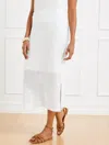 Talbots Petite - Crochet Pointelle Midi Skirt - White - Medium