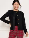 Talbots Plus Size - Crop Lady Jacket - Black - 14  In Black