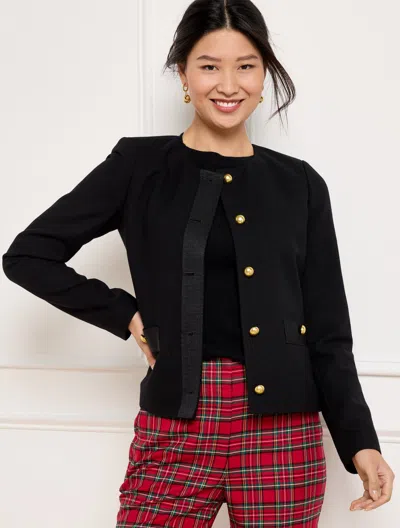 Talbots Plus Size - Crop Lady Jacket - Black - 14