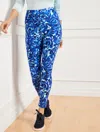 Talbots Petite - Everyday Stretch Leggings - Clustered Floral - Blue Light - 2xs  In Blue Light
