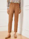 Talbots Petite - Faux Suede Slim Leg Pants - Fall Tobacco - 16  In Fall Tobacco