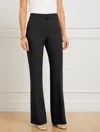 Talbots Petite - Flare Leg Belted Twill Pants - Black - 12