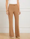 Talbots Petite - Flare Leg Belted Twill Pants - Cafe - 10  In Cafe