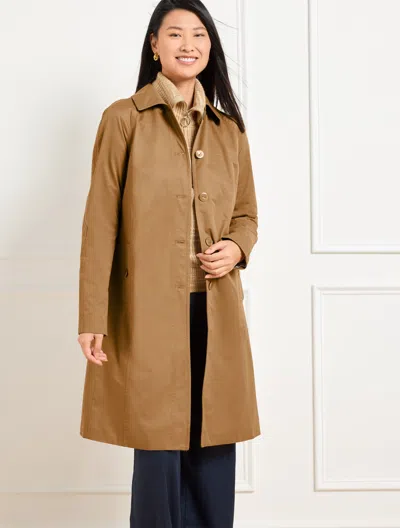 Talbots Plus Size - Fresh Poplin Coat - Cafe - X