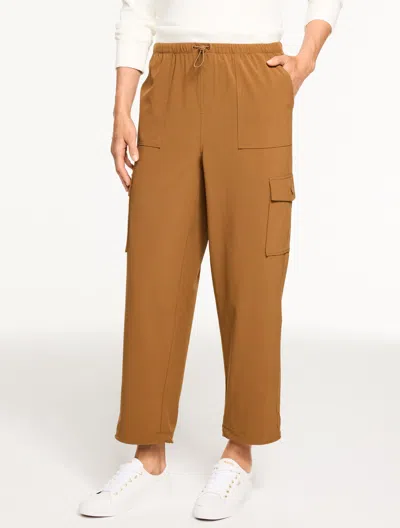 Talbots Petite - Journey Ripstop Travel Pants - Toffee Brown - Small