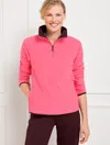 Talbots Petite - Microfleece Half-zip Pullover Sweater - Honeysuckle - Medium