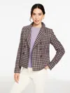 Talbots Petite - Pemberley Plaid Jacket - Burnt Olive - 16  In Brown