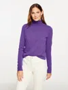 Talbots Petite - Perfect Cashmere Turtleneck - Purple Majesty - Xl  In Blue
