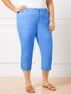 Talbots Petite - Perfect Skimmers Pants - Solids - Curvy Fit - Blue Iris - 16