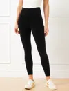 Talbots Petite - Performance Interlock Leggings - Black - Small  In Black