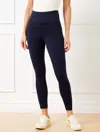 Talbots Petite - Performance Interlock Leggings - Blue - Xl