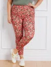 Talbots Performance Interlock Leggings - Textured Dots - Sunlit Coral - 2x  In Sunlit Coral