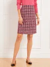 Talbots Petite - Pinewood Tweed A-line Skirt - Wine/rich Red - 16  In Wine,rich Red
