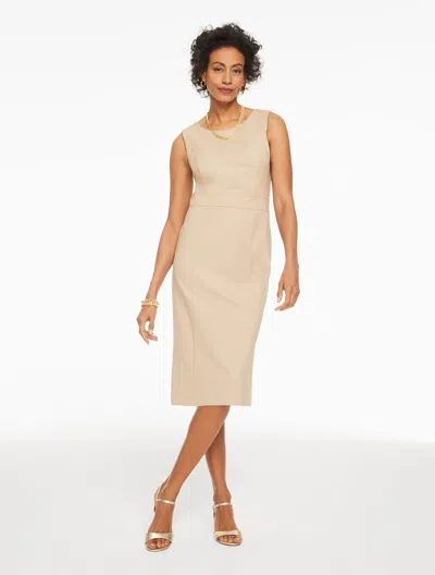 Talbots Petite - Rachel Cotton Sleeveless Dress - Classic Taupe - 16  In Brown
