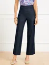 Talbots Petite - Refined Denim Slim Wide Ankle Pants - Navy Blue - 14  In Navy Blue