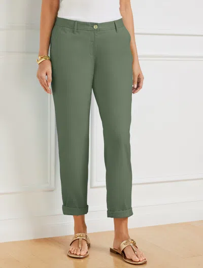 Talbots Petite - Relaxed Chinos Pants - Spring Moss - 16