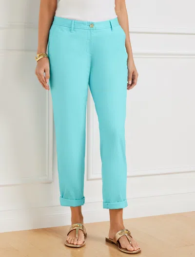 Talbots Petite - Relaxed Chinos Pants - Vivid Turquoise - 16