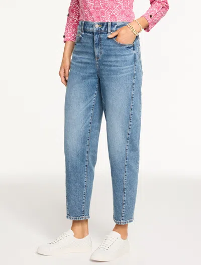 Talbots Petite - Relaxed Tapered Barrel Leg Jeans - Emerson Wash - 16