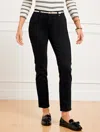 Talbots Petite - Slim Ankle Jeans - Black - Curvy Fit - 4  In Black