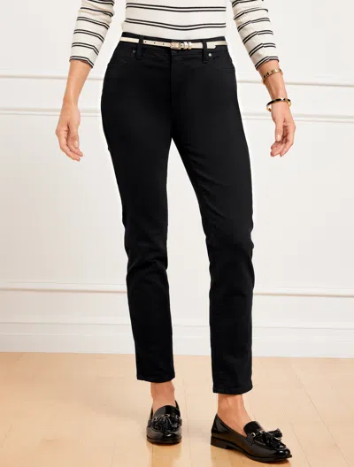 Talbots Petite - Slim Ankle Jeans - Black - Curvy Fit - 4