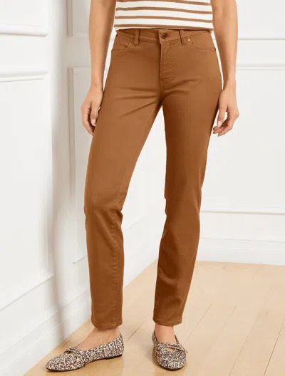 Talbots Petite - Slim Ankle Jeans - Piece Dyed - Curvy Fit - Sierra Brown - 12