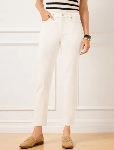 Talbots Petite - Slim Straight Ankle Jeans - Oyster Wash - 12