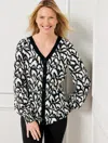Talbots Petite - Smocked Top - Gathered Feathers - Ivory/black - Large  In Ivory,black