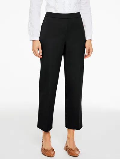 Talbots Petite - Straight Ankle Cotton Bi-stretch Pants - Black - 14
