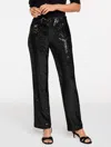 Talbots Petite - Straight Leg Sequin Pants - Black - 16  In Black