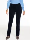 Talbots Petite - Straight Leg Stretch Corduroy Pants - Curvy Fit - Blue - 16