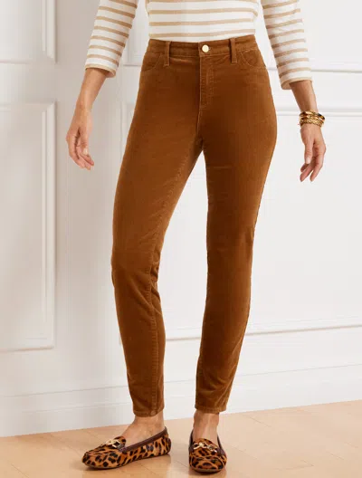 Talbots Petite - Stretch Corduroy Jeggings Pants - Solids - Curvy Fit - Twig - 16